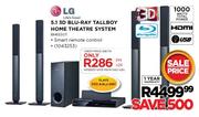 LG 5.1 3D Blu-Ray Tall Boy Home Theatre System (BH6530T)