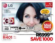 LG 42" (107cm) 3D LED TV