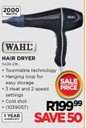 Wahl Hair Dryer - 2000 Watts