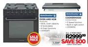 Kelvinator Oven and Hob(KBU600B5) & Cookerhood (KH60B/HH60BI)