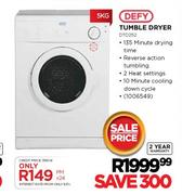 Defy Tumble Dryer-5kg(DTD252)
