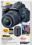 Nikon Digital SLR Camera Twin Lens Package (D5100)