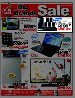 HiFi Corp : Big brands sale (1 Aug - 4 Aug 2013), page 1