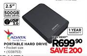 Adata Portable Hard Drive-500GB