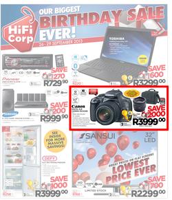 HiFi Corp : Our biggest birthday sale ever (26 Sep - 29 Sep 2013), page 1
