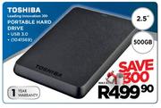 Toshiba Portable Hard Drive-Each