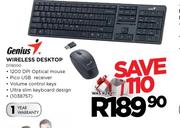 Genius Wireless Desktop-Each