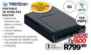  Trendnet Portable 3G Wireless Router-Each