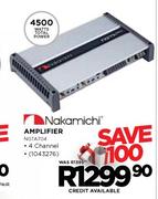 Nakamichi 4500W 4 Channel Amplifier(NGTA704)
