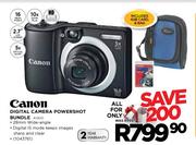 Canon Digital Camera Powershot Bundle(A1400)