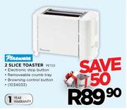 Pineware 2 Slice Toaster (PET22)