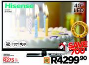 Hisense 40" LED(40K360P)
