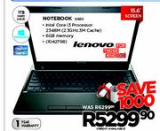 Lenovo Notebook (G580)-Each