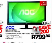 Aoc 18.5" LED Monitor-Each