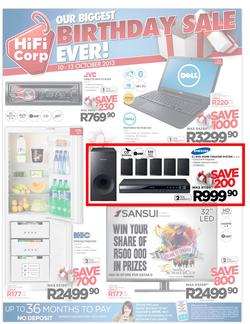HiFi Corp : Our Biggest Birthday Sale Ever! (10 Oct - 13 Oct 2013), page 1