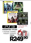 PS3 Assorted Titles