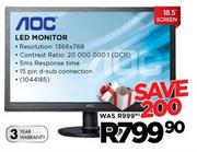 AOC LED Monitor-18.5"