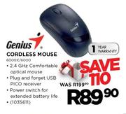 Genius Cordless Mouse(6000X/6000)
