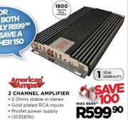 American Amps 2 Channel Amplifier