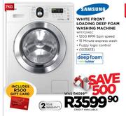 Samsung 7kg White Front Loading Deep Foam Washing Machine-WF1702WEC