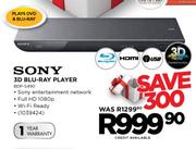 Sony 3D Blu-Ray Player(BDP-S490)