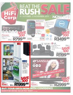 HiFi Corp : Beat the rush Sale, Now On (31 Oct - 3 Nov 2013), page 1