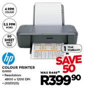 HP Colour Printer (DJ1000)-Each