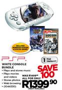 PSP White Console Bundle- Each 