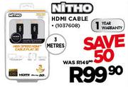 Nitho HDMI Cable- Each