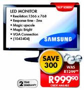Samsung 18.5" LED Monitor