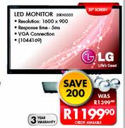 LG 20" LED Monitor 20EN3355