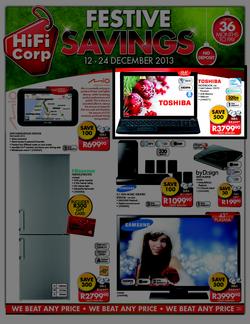 HiFi Corp : Festive Savings (12 Dec - 24 Dec 2013), page 1