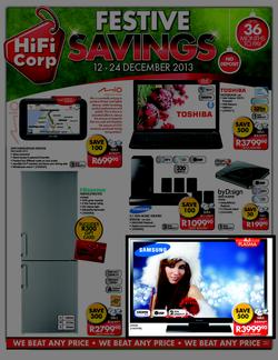 HiFi Corp : Festive Savings (12 Dec - 24 Dec 2013), page 1