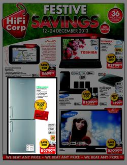 HiFi Corp : Festive Savings (12 Dec - 24 Dec 2013), page 1
