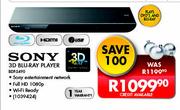 Sony 3D Blu-Ray Player BDP-S490