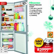 Hisense Fridge/Freezer-271L