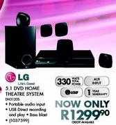 LG 5.1 DVD Home Theatre System DH3120S