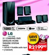 LG 5.1 Channel DVD Satellite Home Theatre System DH6230S