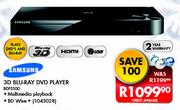 Samsung 3D Blu-Ray DVD Player BDF5500