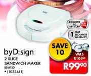 ByD:sign 2 Slice Sandwich Maker BSM750