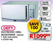 Defy Electronic Grill Microwave DMO343