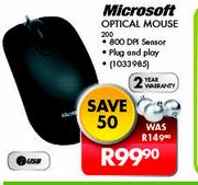 Microsoft Optical Mouse 200