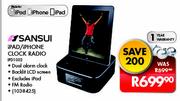 Sansui iPad/iPhone Clock Radio IPD1003