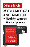 Sandisk 4GB Micro SD Card And Adaptor