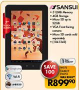 Sansui 7" Touch Screen Wi-Fi Tablet