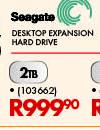Seagate Desktop Expansion Hard Drive 2TB