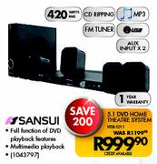 Sansui 5.1 DVD Home Theatre System HTIB-1011
