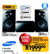 Samsung iPod/iPad/iPhone DVD HiFi MME430D