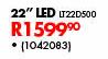 JVC 22" LED TV LT22D500