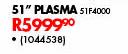 Samsung 51" Plasma TV 51F4000